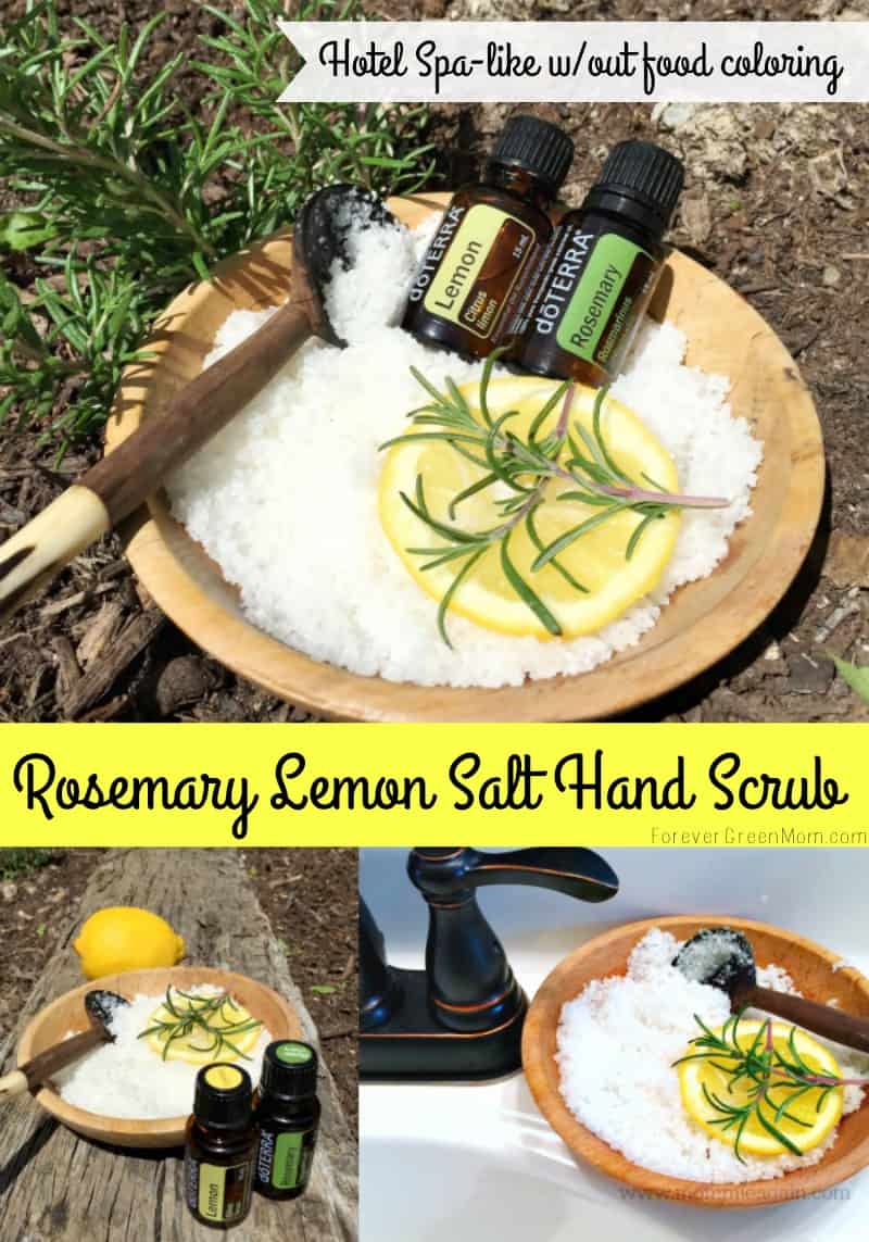 DIY Rosemary Lemon Salt Hand Scrub