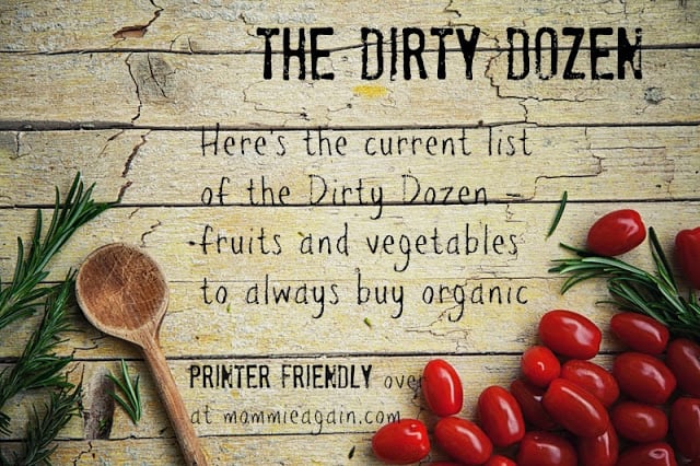 The Current List of The Dirty Dozen The Current List of The Dirty Dozen