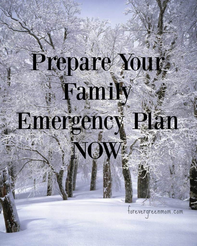 Prepare Your Family Emergency Plan NOW