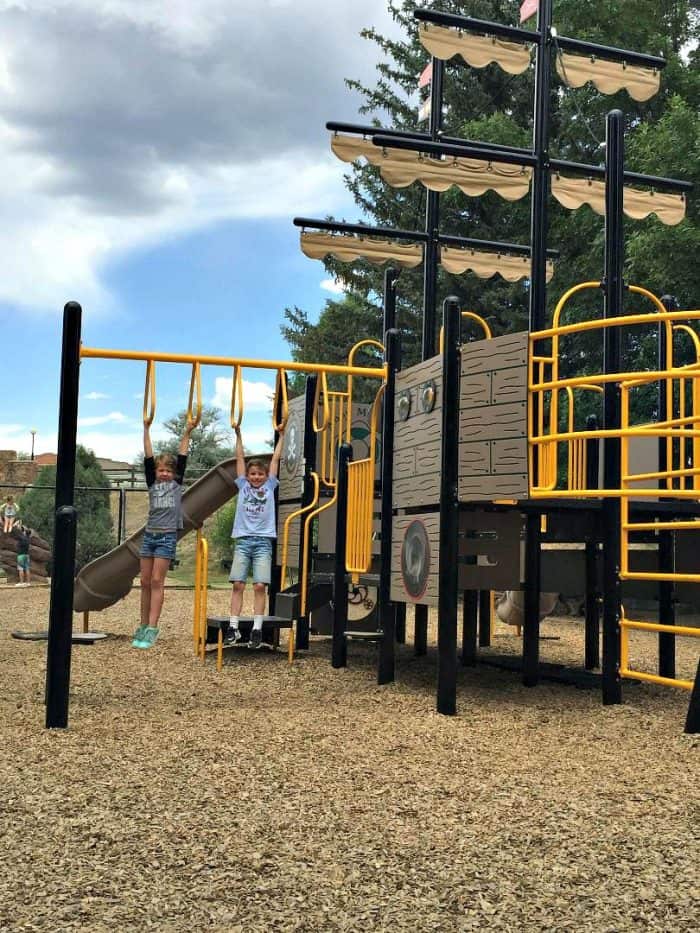 kids playing on playground in Pagosa Springs CO
