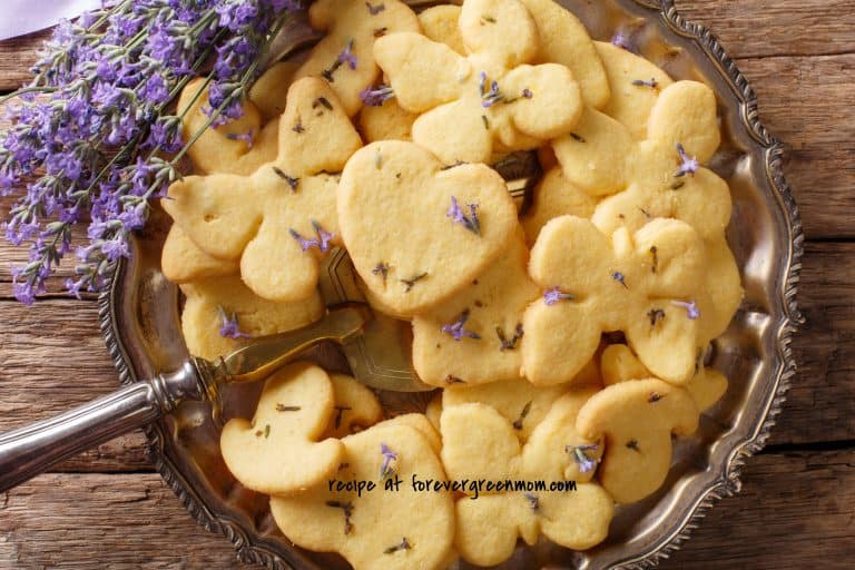 Tea Party Lavender Shortbread Cookies