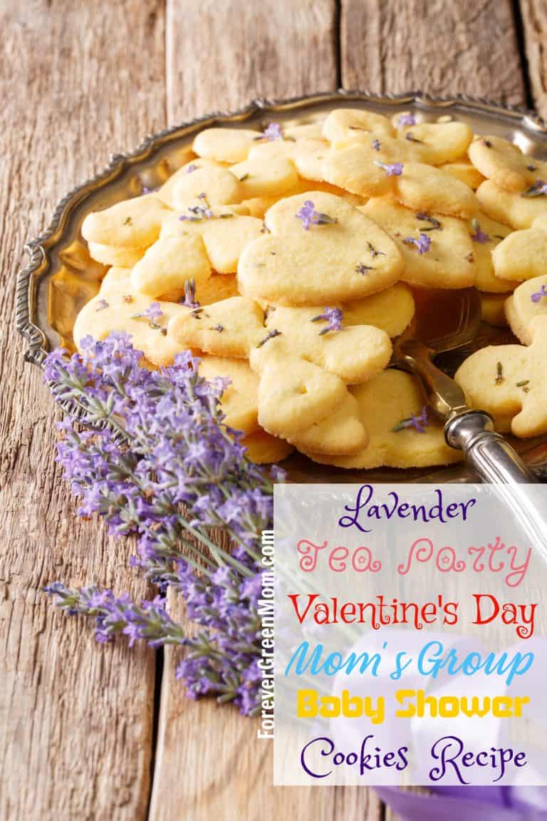 Tea Party Lavender Shortbread Cookies