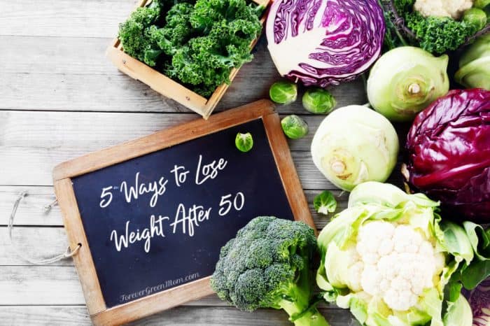 5 Ways to Lose Weight After 50 showing green veggies