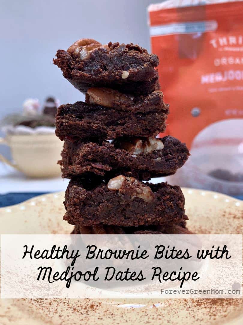 Healthy Brownie Bites with Medjool Dates Recipe