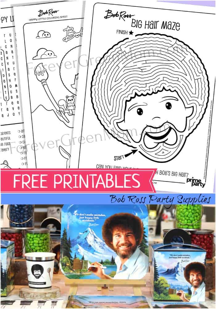 Bob Ross Free Activity Printables Updated 2022