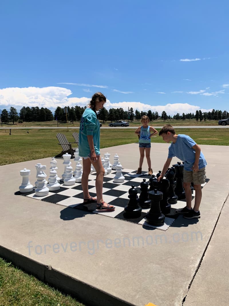 Pagosa Springs CO giant chess game