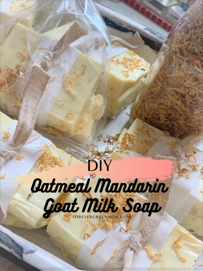 DIY Oatmeal Mandarin Goat Milk Soap
